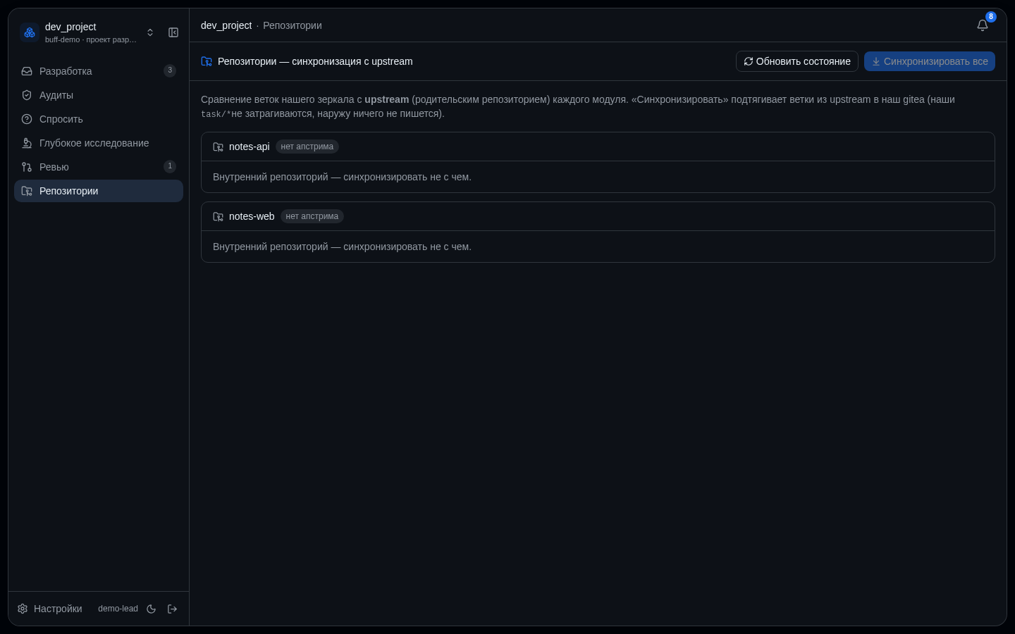 Публикация в upstream